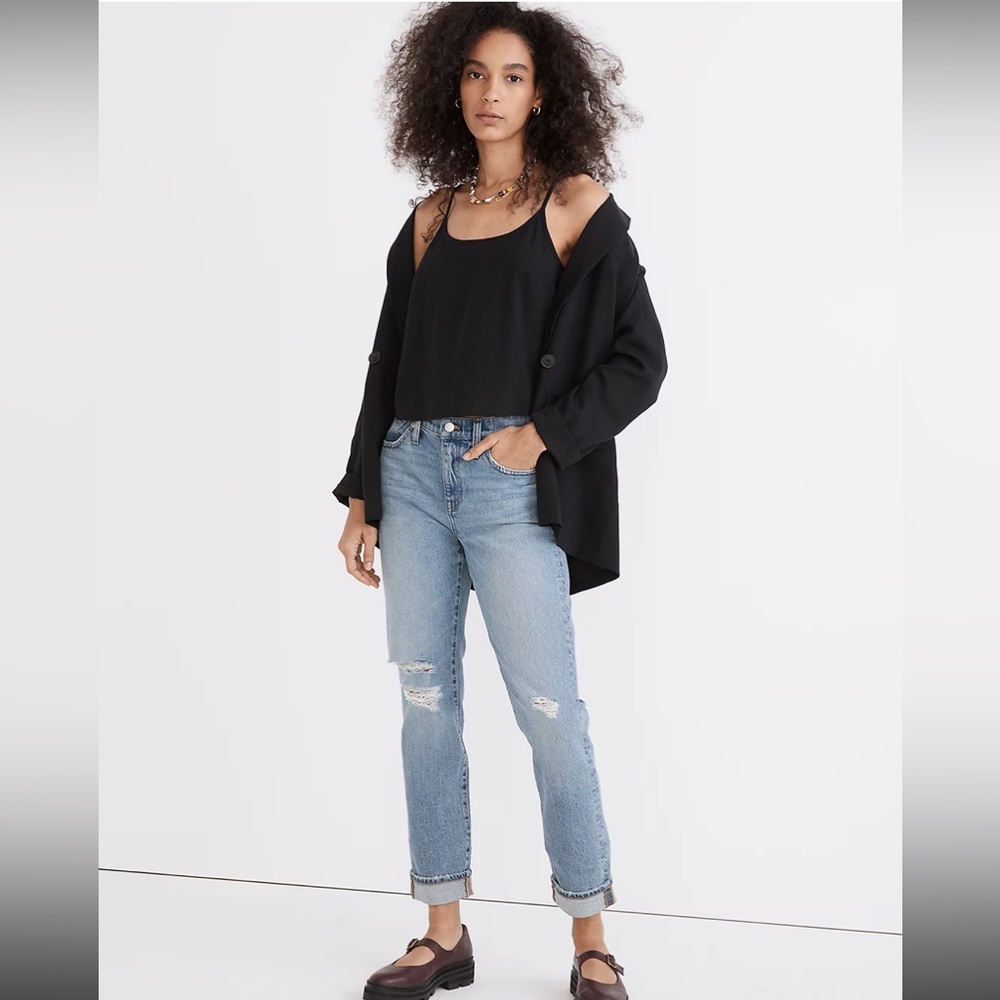 Madewell Petite High-Rise Slim
Boyjean in Birchwood Wash